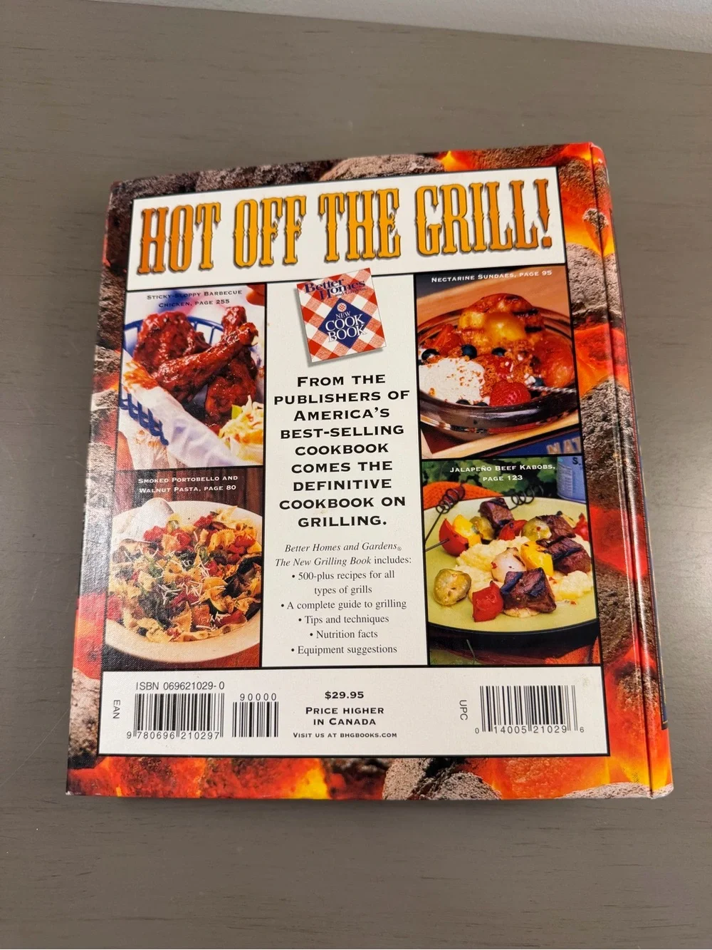Better Homes and Gardens The New Grilling Book Hardcover BBQ Cookbook Smoker